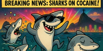 Étude sur les requins au Brésil : requins à nez pointu avec de la cocaïne dans le corps