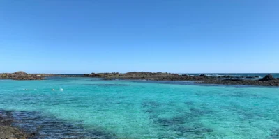 Oliva Spanien Blauhai greift Schwimmer an Oliva Espagne requin bleu attaque un nageur