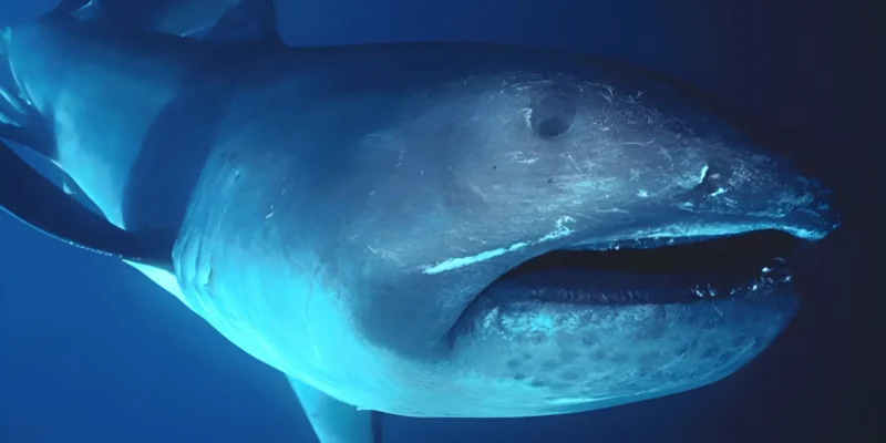 Requin grande gueule Megachasma pelagios en pleine eau